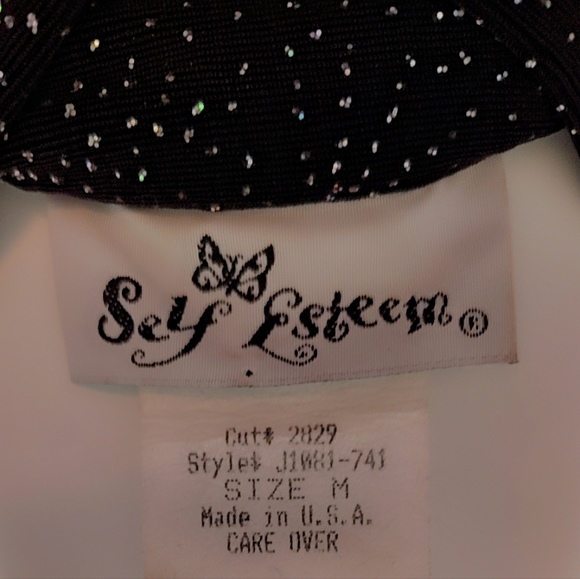 π€πSelf Esteem Black SPARKLING Button-Down Shirt ππ€ - Picture 6 of 6